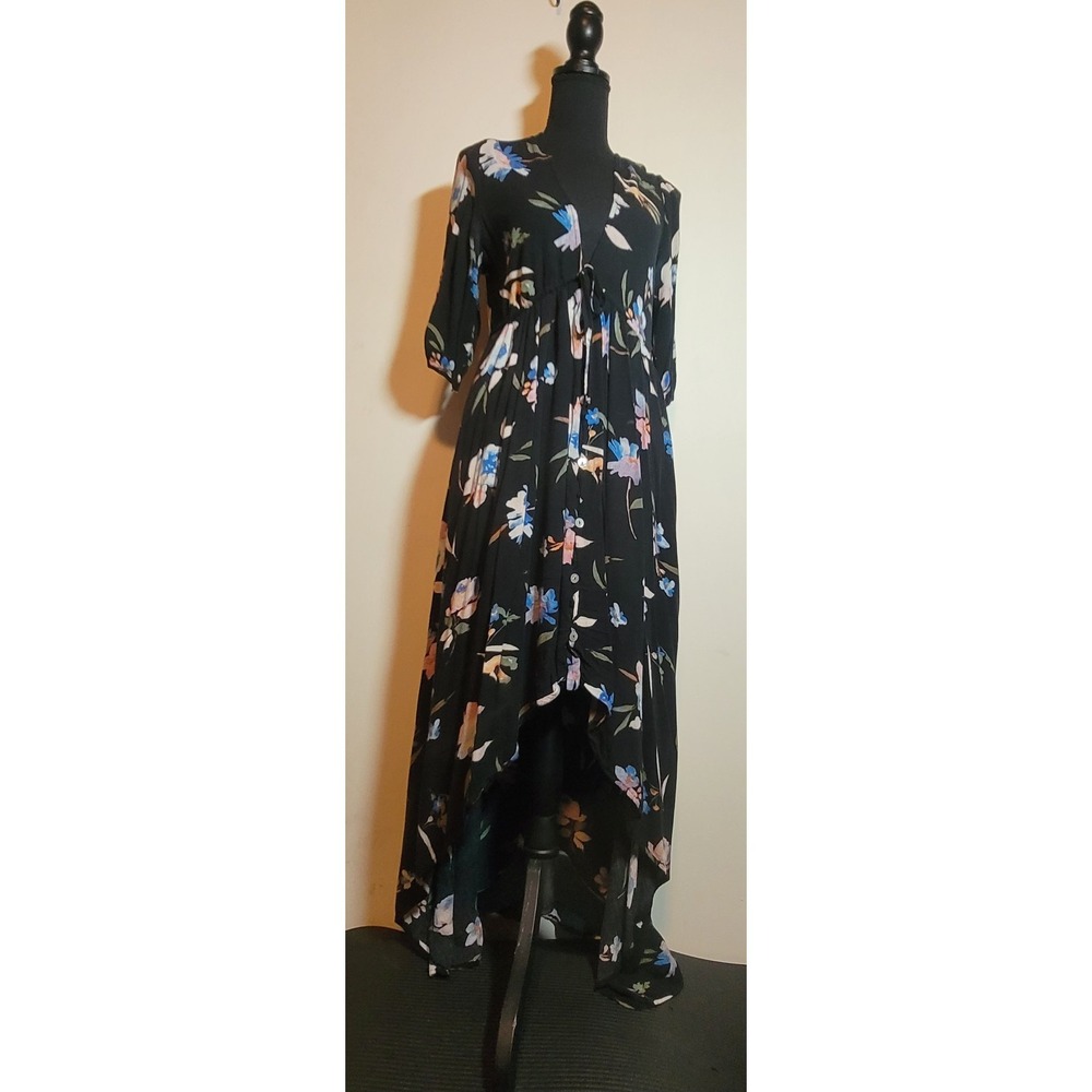 O'NEILL Women's Boyce Maxi Dress Floral Black Size M - Picture 3 of 9
